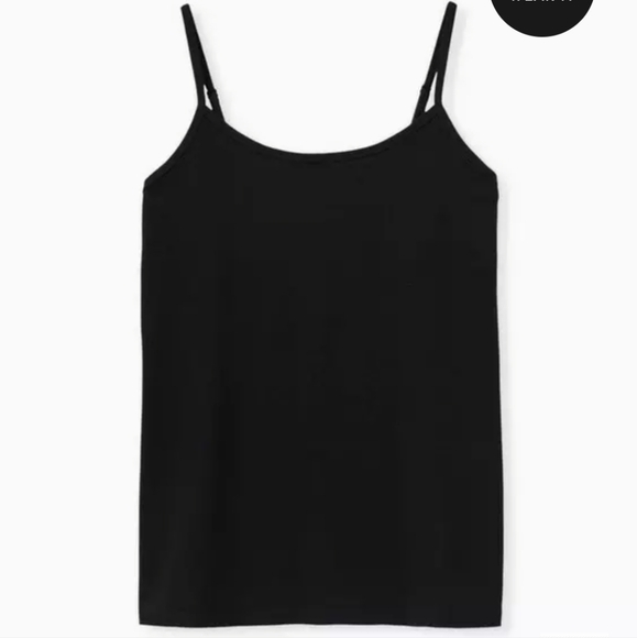 Torrid Foxy Cami: Black Fitted Camisole Sleeveless Top - Picture 5 of 11
